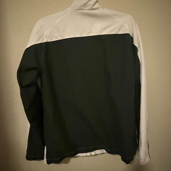 NIKE Womens Size M White & Gray Mesh Lined Windbreaker Full Zip Jacket - Picture 4 of 8